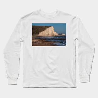 The Seven Sisters from the beach, East Sussex (4) Long Sleeve T-Shirt